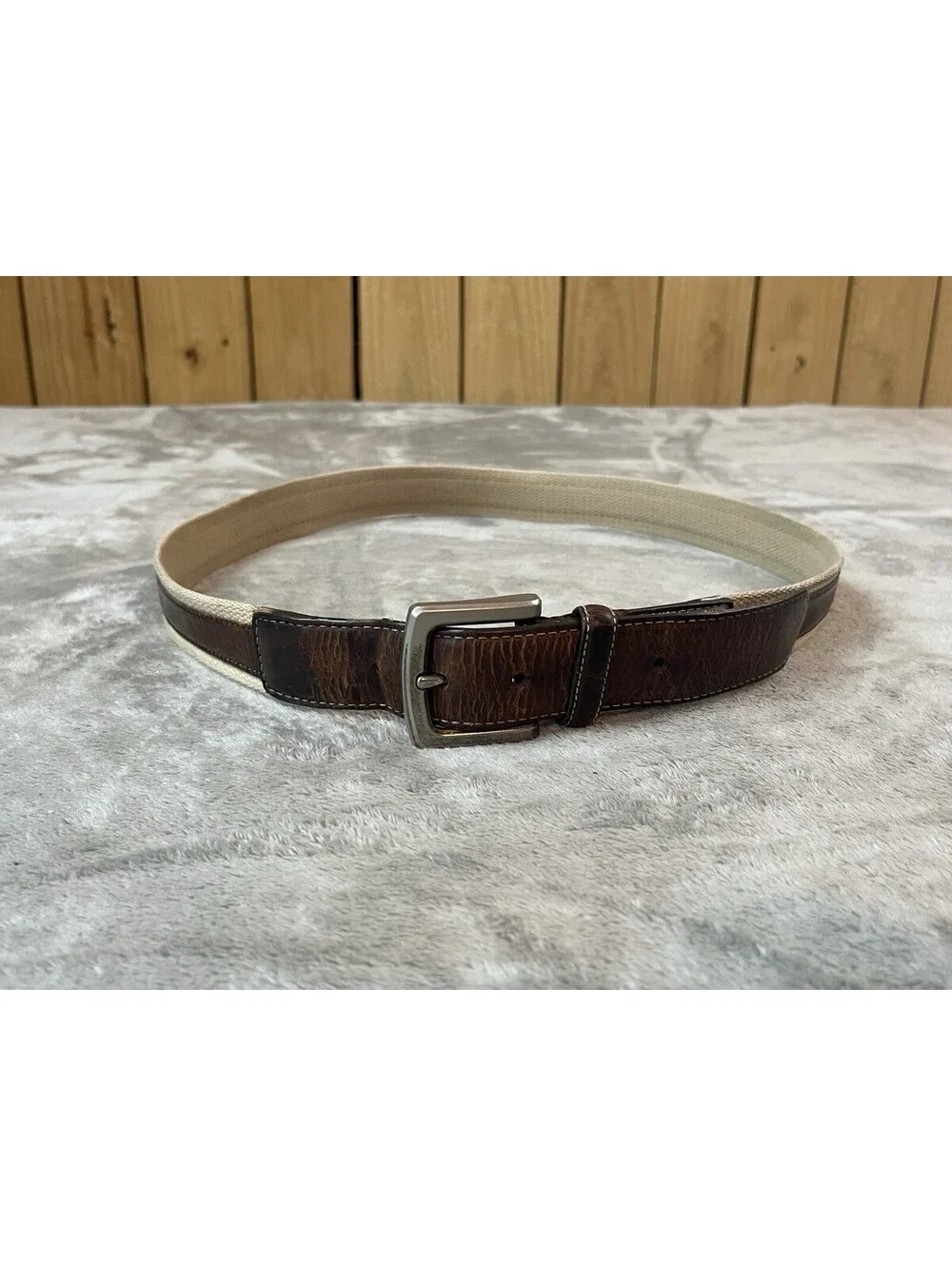 Columbia Belt Men’s Everyday Casual Comfort Leather Fabric 36/90 Brown Neutral